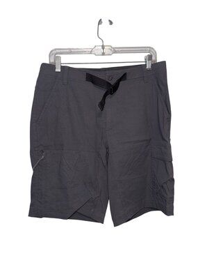Columbia Mens Gray Cargo Shorts With Adjustable Belt Size 32
